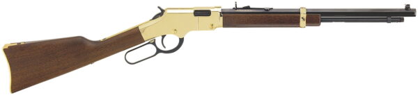 Henry H004Y Golden Boy Youth 22 Short, 22 Long, 22 LR, 12 LR/16 Short Capacity, 17" Barrel, Brasslite Metal Finish & American Walnut Stock Right Hand