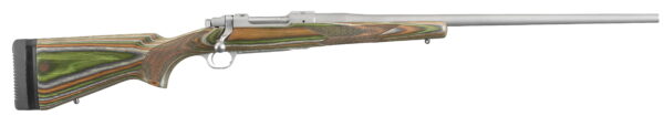 Ruger 47139 Hawkeye Predator Full Size 6.5 Creedmoor 4+1 24" Matte Stainless Steel Barrel, Matte Stainless Steel Receiver With Integral Scope Mount, Green Mountain Adj LOP Laminate Stock, Right Hand