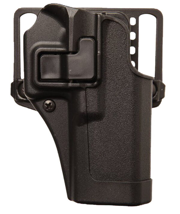 Blackhawk 410563BKR Serpa CQC OWB Size 63 Matte Black Polymer Belt Loop/Paddle Fits S&W M&P Shield 9/40 Right Hand