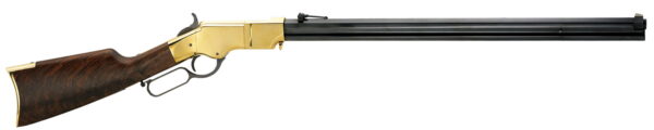 Henry H011 Original Henry Rifle 44-40 Win Caliber with 13+1 Capacity, 24.50" Octagon Blued Barrel, Polished Brass Metal Finish & Fancy American Walnut Stock, Right Hand (Full Size)