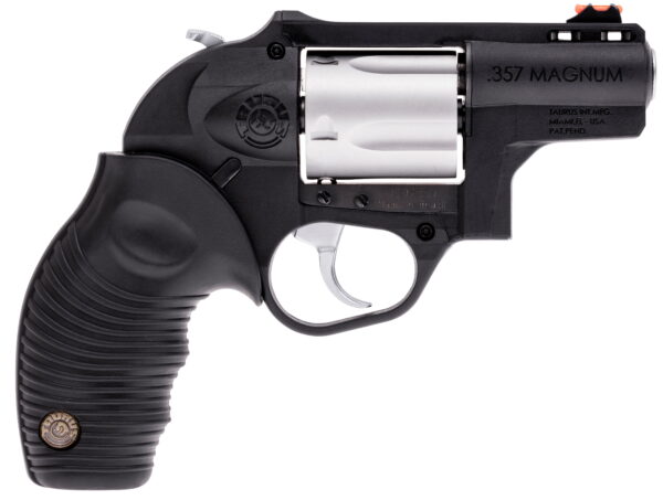 Taurus 2605029PLY 605 Poly Protector 38 Special +P or 357 Mag 5 Shot 2" Black Finish Barrel, Matte Stainless Finish Cylinder, Black Finish Polymer Frame & Black Ridged Rubber Grip