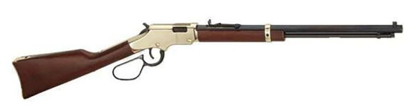 Henry H004VL Golden Boy Large Loop 17 HMR 12+1 20" American Walnut Brass Right Hand