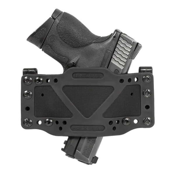 Limbsaver 12501 CrossTech IWB/OWB Black Polymer Belt Clip Fits Universal Handgun Ambidextrous