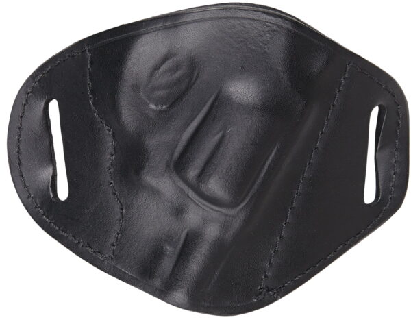 Bulldog MLBRS Molded OWB Black Leather Belt Slide Fits S&W J Frame Fits 2-4" Barrel Right Hand