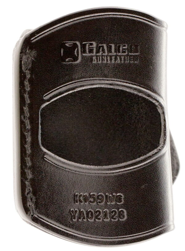 Galco YAQ212B Yaqui OWB Black Leather Belt Slide Fits 1911 Fits 3-5" Barrel Right Hand