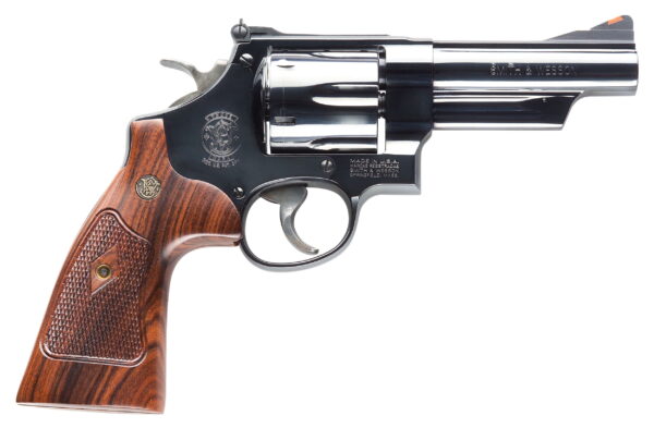 Smith & Wesson 150254 Model 29 Classic 44 Rem Mag or 44 S&W Spl Blued Carbon Steel 4" Barrel, 6rd Cylinder & N-Frame, Checkered Square Butt Walnut Grip