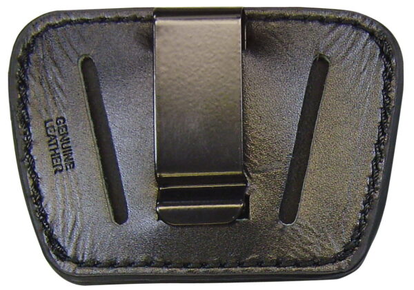 PSP 036Black Belt Slide IWB/OWB Leather Belt Clip/Slide Fits Small/Med Semi-Auto Ambidextrous