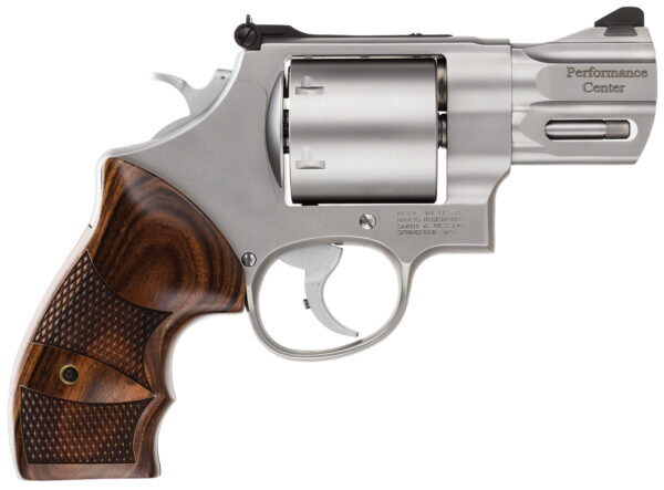 Smith & Wesson 170135 Performance Center Model 629 44 Rem Mag, 44 S&W Spl 6rd 2.63" Stainless Steel Barrel & Cylinder Matte Silver Stainless Steel Frame with Wood Grip