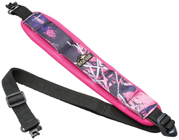 Butler Creek 181010 Comfort Stretch Rifle Sling Sling Muddy Girl Neoprene With Non-Slip Grippers 2.50" Wide Adjustable Design QD Swivels