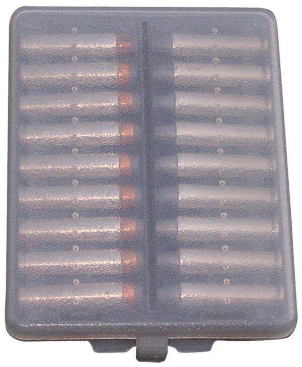 MTM Case-Gard W18-38-41 Ammo Wallet Handgun 357 Mag/38 Cal. 18rd Clear Smoke Polymer