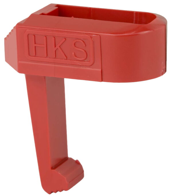 HKS 22R Speed Mag Loader Made of Plastic with Red Finish for 22 LR Ruger Mark I, Mark II