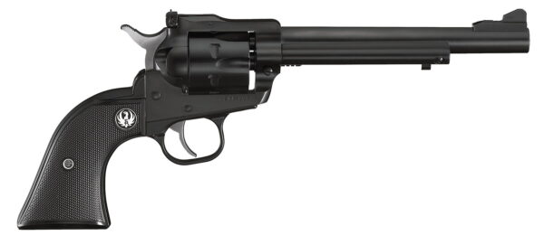 Ruger 0622 Single-Six Convertible 22 LR/22 WMR 6rd 6.50" Blued Alloy Steel Barrel, Cylinder & Frame, Black Checkered Rubber Grip, Transfer Bar Safety, Exposed Hammer