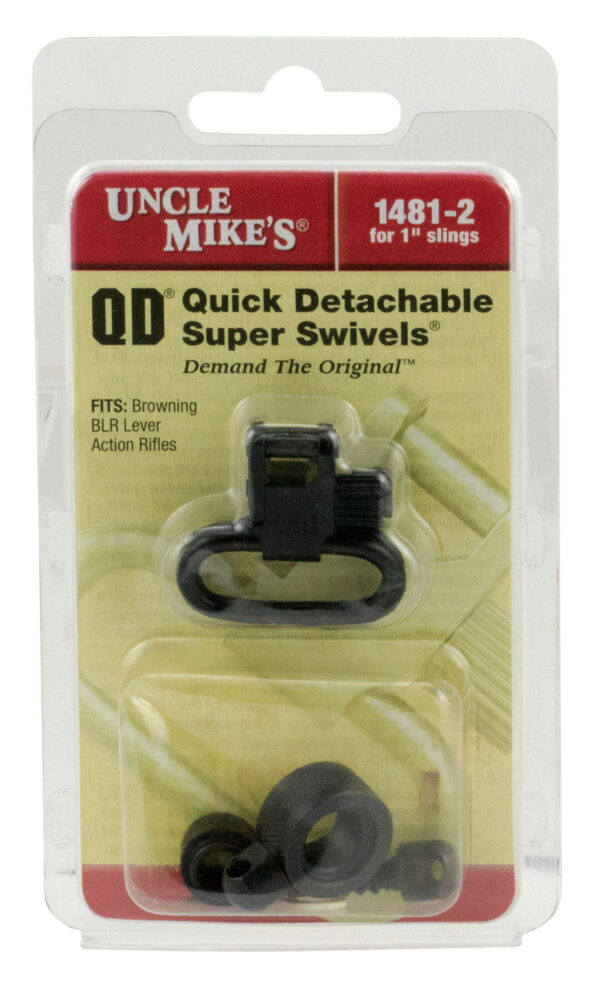 Uncle Mike's 14812 Super Swivel Quick Detach 115 BLR Blued 1" Loop for Browning BLR (Does Not Fit BLR Lightening)