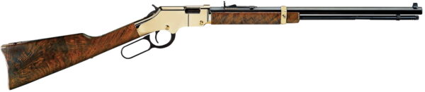 Henry H004M Golden Boy 22 WMR Caliber with 12+1 Capacity, 20.50" Blued Barrel, Brasslite Metal Finish & American Walnut Stock Right Hand (Full Size)