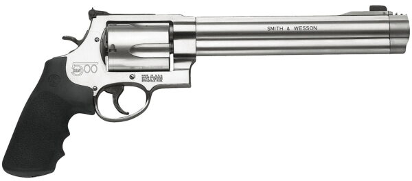 Smith & Wesson 163500 Model 500 500 S&W Mag Stainless Steel 8.38" Barrel & 5rd Cylinder, Satin Stainless Steel X-Frame, Fixed Compensator, Internal Lock