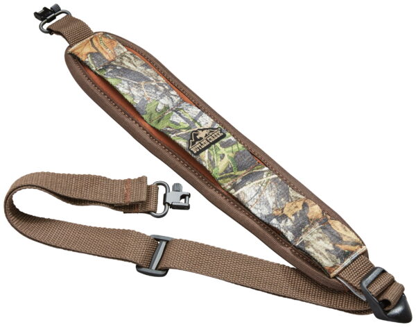 Butler Creek 181018 Comfort Stretch Rifle Sling Mossy Oak Obsession Neoprene With Non-Slip Grippers Adjustable Design & QD Swivels