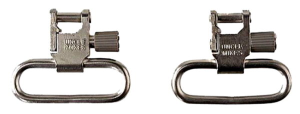 Uncle Mike's 14622 Super Swivel Quick Detach 115 RUG Nickel 1" Loop for Ruger 10/22/ .44 Mag/ #3 Carbines