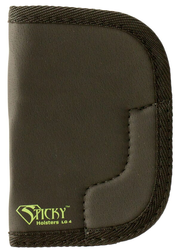 Sticky Holsters LG4 LG-4 Black/Green Latex Free Rubber Fits Lg Revolvers up to 3" Ambidextrous