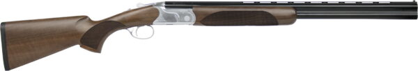 CZ-USA 06469 Redhead Premier Reduced Length 20 Gauge Compact 3" 2rd 24" Gloss Black Chrome Barrel, Silver Satin Chrome Metal Finish, Turkish Walnut Stock Includes 5 Chokes