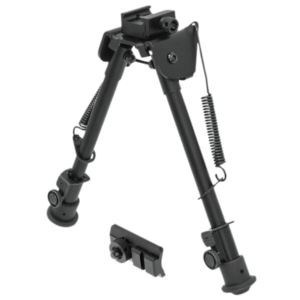 UTG TL-BP88 Tactical OP Bipod Black 8.3-12.7" Aluminum/Steel