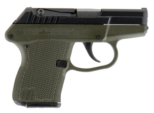 Kel-Tec P32BGRN P-32 32 ACP Caliber with 2.68" Barrel, 7+1 Capacity, Green Finish Aluminum Frame, Serrated Blued Steel Slide & Green Polymer Grip