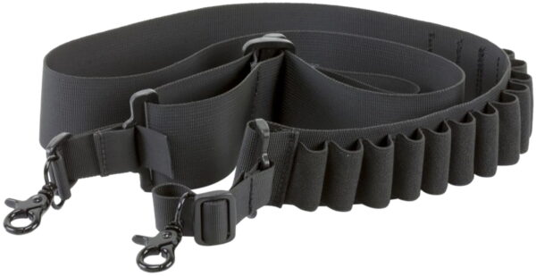 Aim Sports DSBS1 Deluxe made of Black Nylon Webbing with Bandolier Design for Shotguns Holds up to 14 Shells