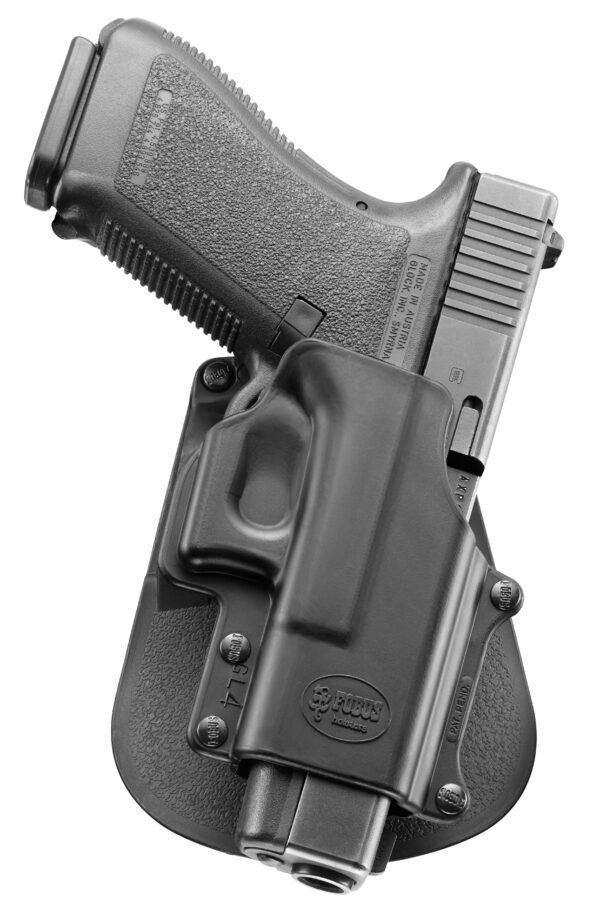 Fobus GL4 Passive Retention Standard OWB Plastic Paddle Compatible With Glock 29/30/39 Right Hand