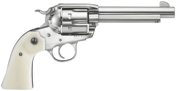 Ruger 5129 Vaquero 45 Colt (Long Colt) 6rd 5.50" High Gloss Barrel, Cylinder & Frame, Simulated Ivory Grip, Transfer Bar Safety, Bisley Style Hammer