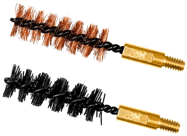 Otis FG341NB Bore Brush Set 10mm/40 Cal 8-32" Thread 2" Long Bronze/Nylon Bristles 2 Per Pkg