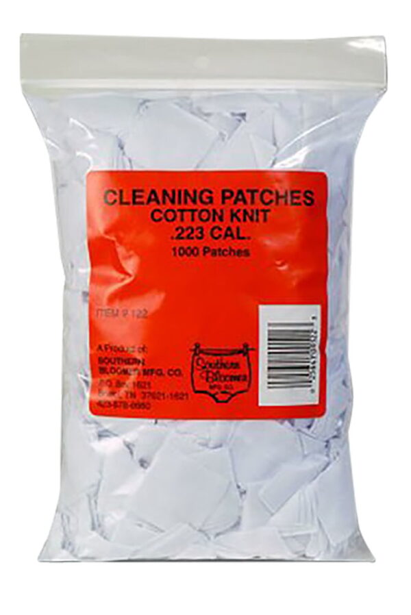 Southern Bloomer 122 Cleaning Patches 223 Rem,5.56x45mm NATO Cotton 1000 Per Bag