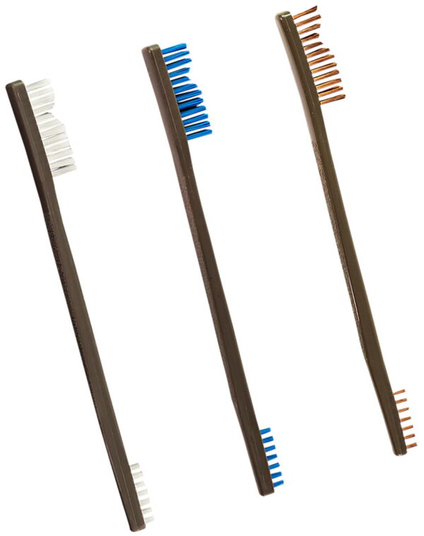 Otis FG3163 AP Brushes Bronze/Nylon/Stainless Steel Bristles 3 Pack