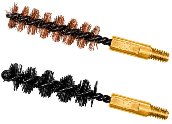 Otis FG335NB Bore Brush Set 35/338/357 Cal 8-32" Thread 2" Long Bronze/Nylon Bristles 1 Set