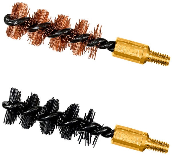 Otis FG541NB Bore Brush Set 410 Gauge Shotgun Firearm 8-32" Thread 2" Long Bronze/Nylon Bristles 2 Per Pkg