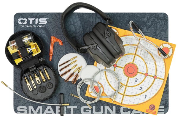 Otis GFNSB1 Shooting Bundle Includes Otis Tactical Cleaning Kit .17 Cal-12 Gauge/Eye Protection/Ear Protection/Cleaning Matt