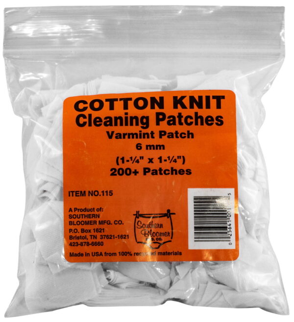 Southern Bloomer 115 Cleaning Patches 6mm Cotton 200 Per Pack