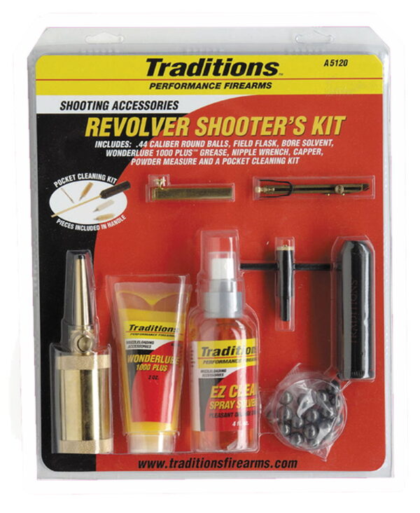 Traditions A5120 Sportsman Kit 44 Cal Revolver Nylon Bristles 1 Kit