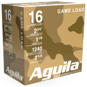 Aguila 1CHB1607 Birdshot High Velocity 16Gauge 2.75" 1 1/8oz 7.5Shot 25 Per Box/10 Case