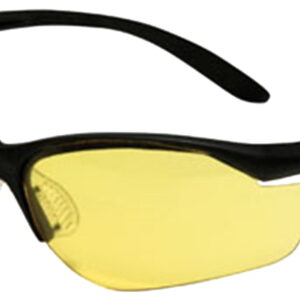 Howard Leight R01536 Uvex Vapor II Shooting Glasses Adult Amber Lens Anti-Fog Polycarbonate Black Frame