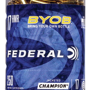 Federal 770BTL250 Champion Training BYOB 17HMR 17gr Speer TNT Jacketed Hollow Point 250 Per Box/8 Case