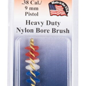 Pro-Shot PSP389 Patriot Series Bore Brush .38 Cal/ 9mm Pistol #8-32 Thread Nylon Bristles Brass Core