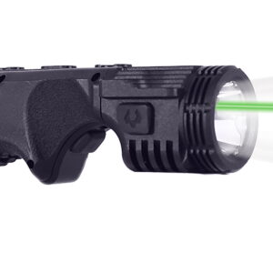 Viridian 912-0090 4LUX 2K Grip Light with Green Laser Black 2000 Lumens White LED/Green Laser