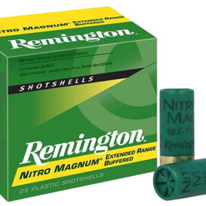 Remington Ammunition 26682 Nitro Magnum 12 Gauge 3" 1 7/8 oz 2 Shot 25 Per Box/10 Cs
