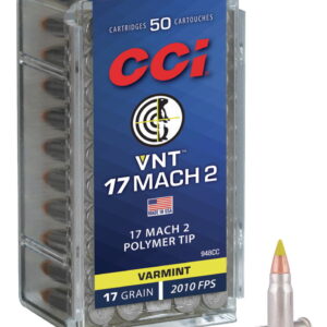 CCI 948CC VNT Rimfire 17Mach2 17gr Varmint Tipped 50 Per Box/100 Case