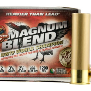 HEVI-Shot HS41205 Magnum Blend 12 Gauge 3.50" 2 1/4 oz Tungsten 5/6/7 Shot 5 Per Box/10 Case