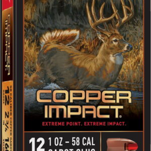 Winchester Ammo X12CLF Copper Impact 12 Gauge 2.75" 1 oz Sabot Slug Shot 5 Per Box/20 Case