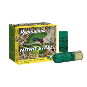 Remington Ammunition 20860 Nitro-Steel High Velocity 12 Gauge 3" 1 3/8 oz 2 Shot 25 Per Box/10 Cs