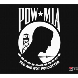 TekMat TEKR17POWMIA POW MIA Cleaning Mat "You Are Not Forgotten" 11" x 17"