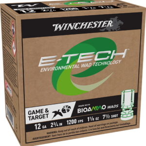 Winchester Ammo WCM127 E-Tech 12 Gauge 2.75" 1 1/8 oz 7.5 Shot 25 Per Box/10 Case