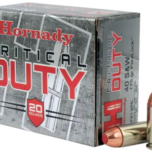 Hornady 91376 Critical Duty 40 S&W 175 gr Hornady FlexLock 20 Per Box/10 Case