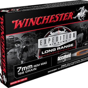 Winchester Ammo S7LR Expedition Big Game Long Range 7mm Rem Mag 168 gr Nosler AccuBond Long Range 20 Per Box/10 Case